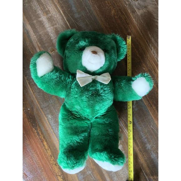 Rare Green Princess Soft Toys Teddy Bear Plush Stuffed Animal SOFT 16” Bow Tie - Picture 7 of 7